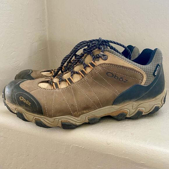 Oboz Other - Oboz Bridger Low Waterproof Hiking Shoes Mens Size 12 Canteen Brown Leather Boot